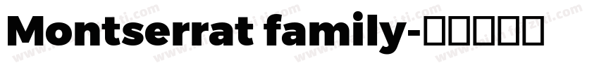 Montserrat family字体转换